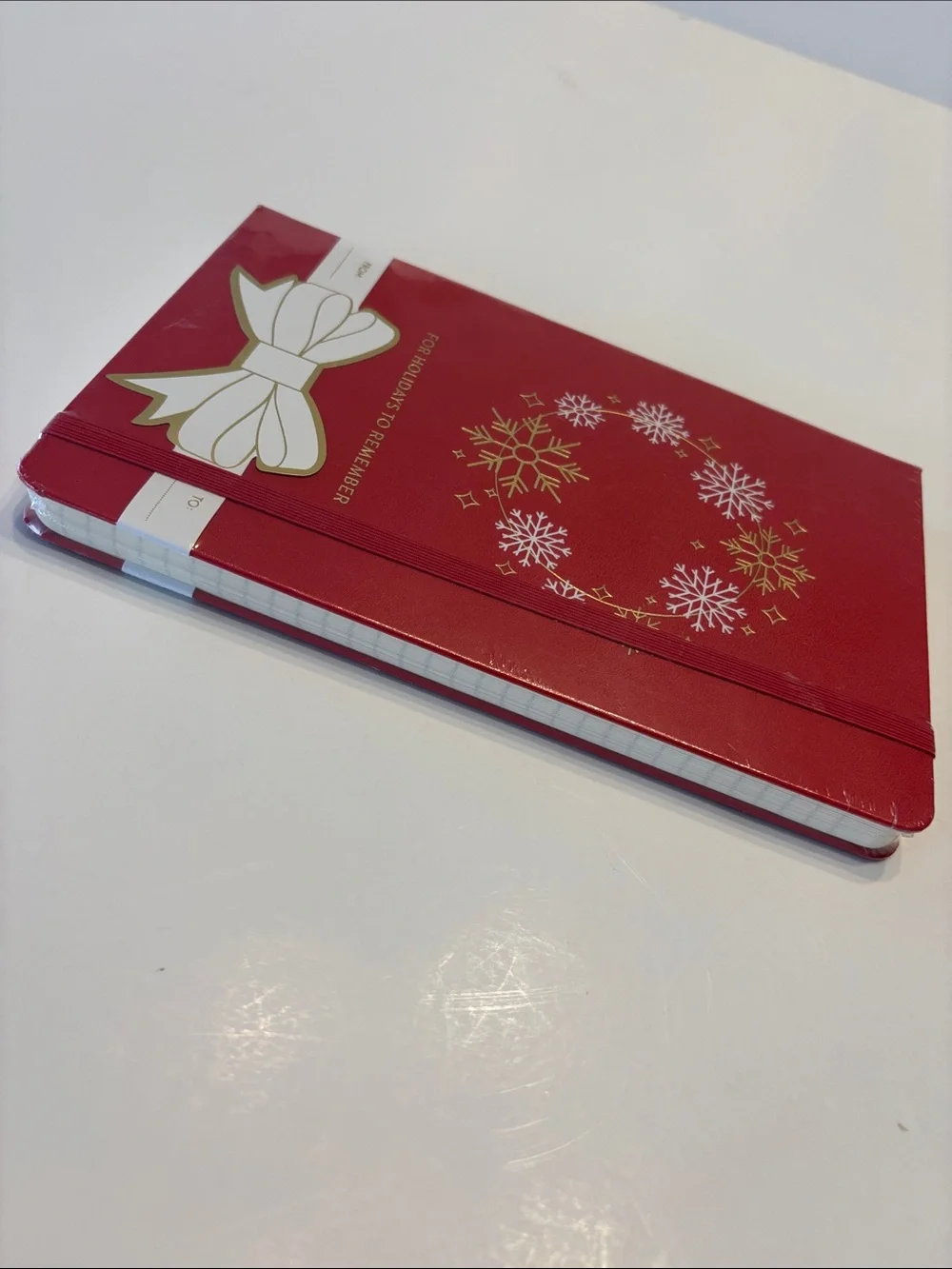 Moleskin Hard Cover Holiday Notebook in Red